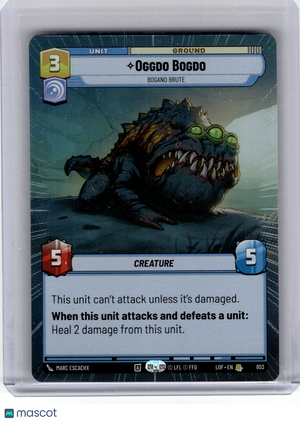 2025 SW: Unlimited—Oggdo Bogdo #803 Legends of the Force—Rare Hyperspace Foil