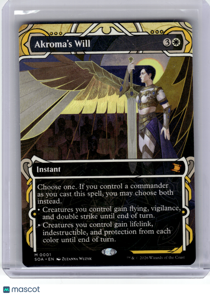 2026 Magic: The Gathering—Akroma's Will #1 SOA—Mythic Non Foil