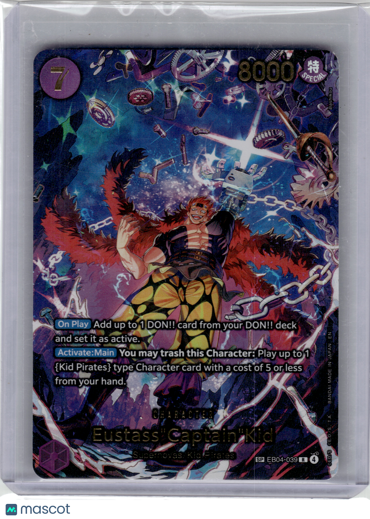 2026 One Piece—Eustass "Captain" Kid (SP) #EB04-039 The Azure Sea's Seven— Foil