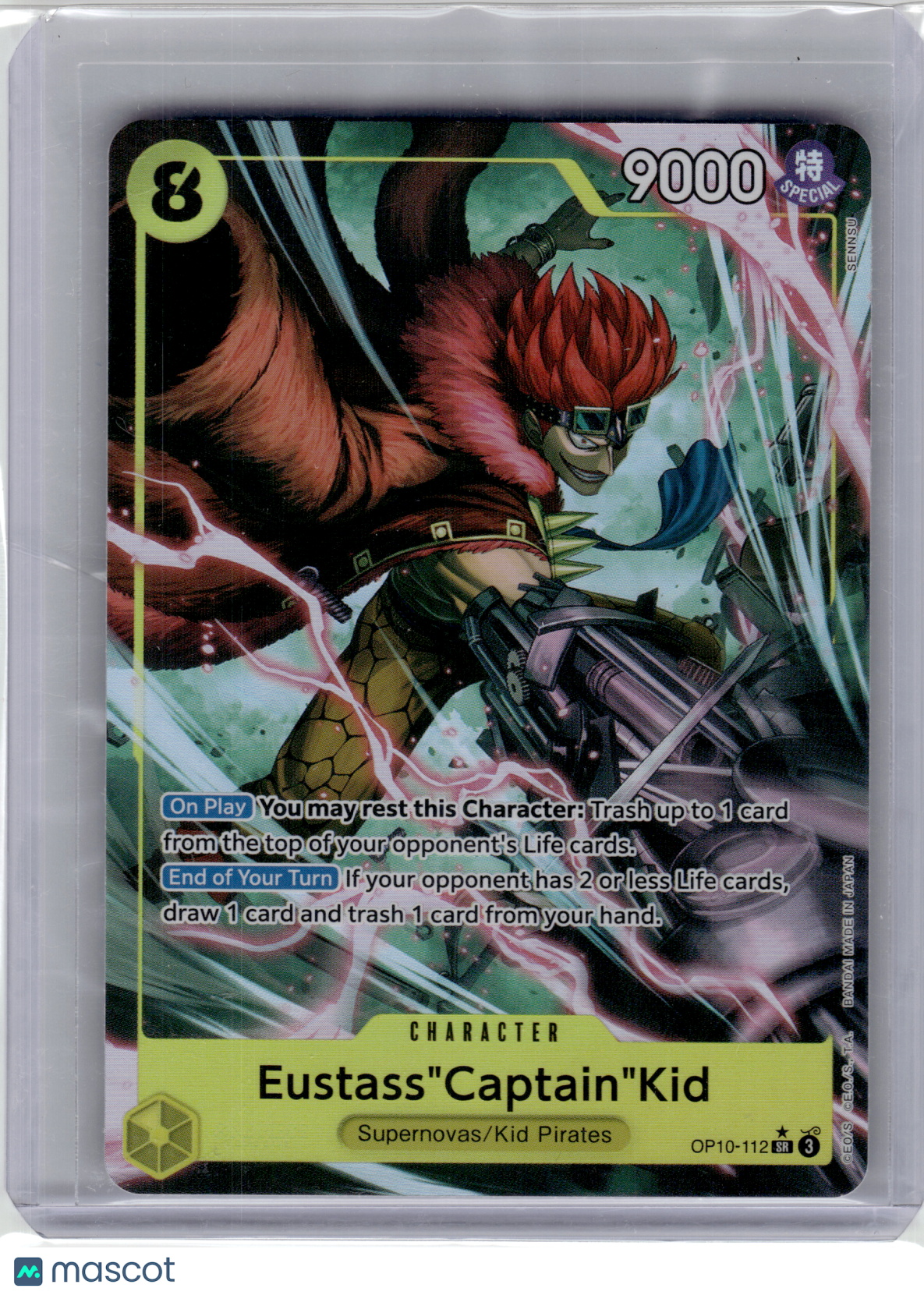2025 One Piece—Eustass "Captain" Kid (Alt Art) #OP10-112 Royal Blood—SR Foil