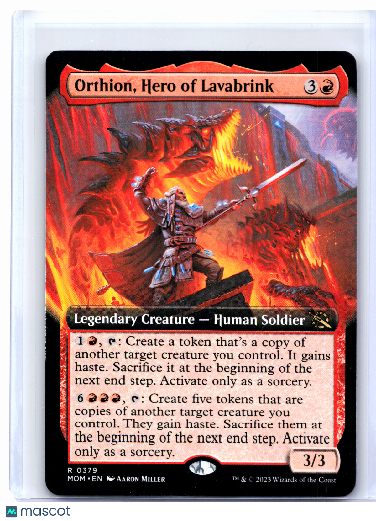 2023 Magic: TG—Orthion, Hero of Lavabrink (Extended Art) #0379 MOM—Nonfoil [LP]