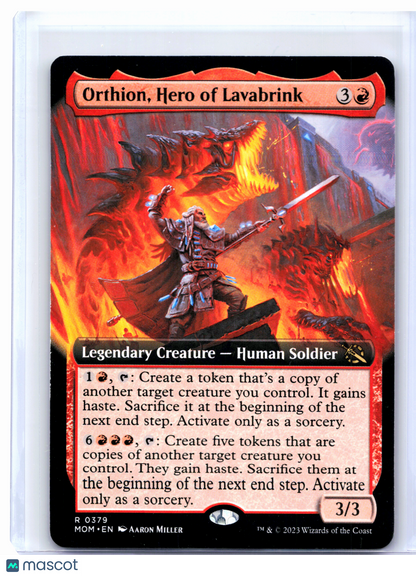 2023 Magic: TG—Orthion, Hero of Lavabrink (Extended Art) #0379 MOM—Nonfoil [LP]
