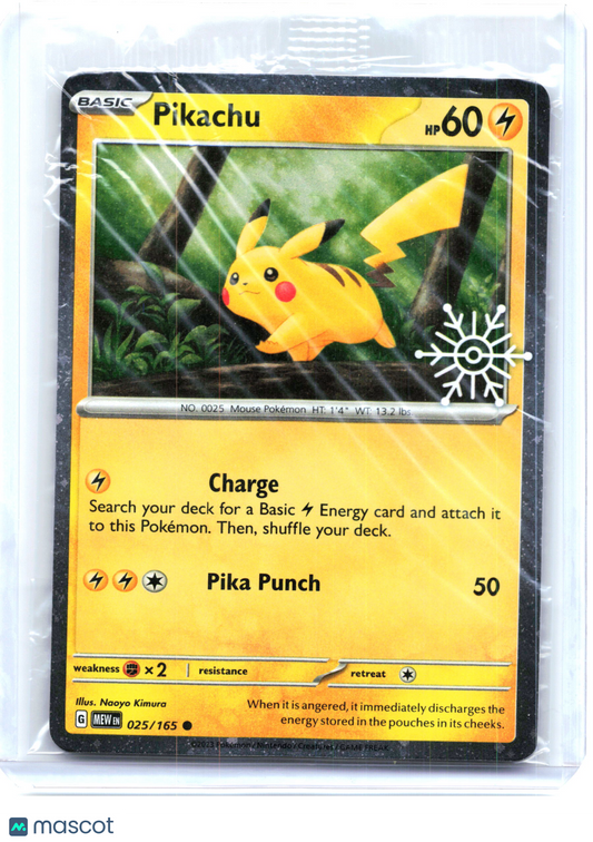 2023 Pokemon—Pikachu #25 (MCAP)—Common Holo (Holiday Calendar) [Sealed]