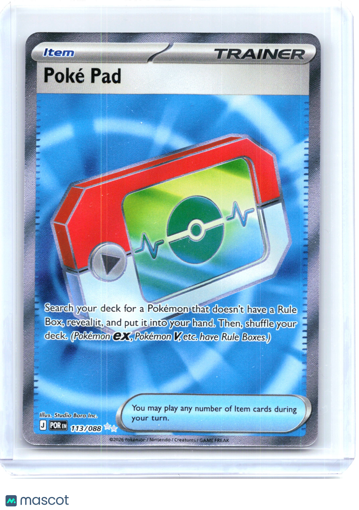 2026 Pokemon—Poké Pad #113 Perfect Order—Ultra Rare Holo