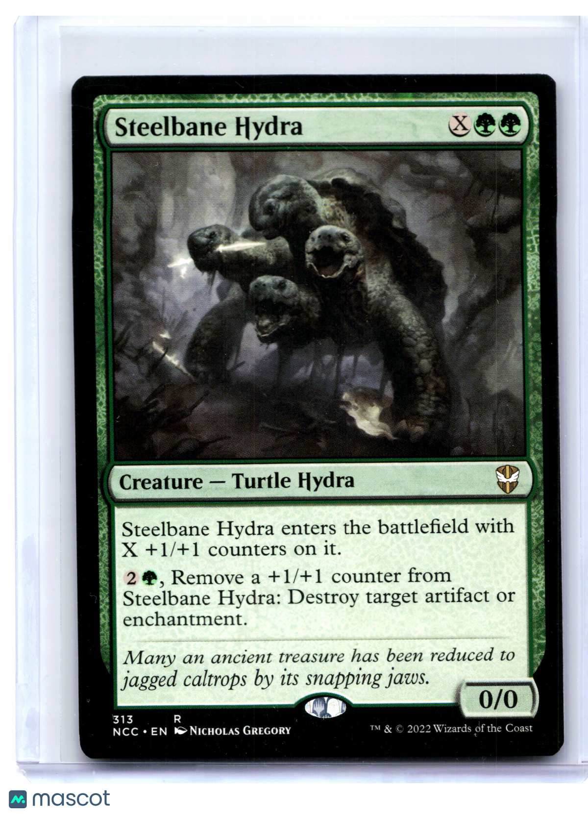 2022 Magic: TG—Steelbane Hydra #313 New Capenna Commander—Rare Nonfoil