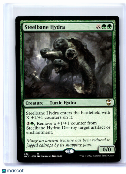 2022 Magic: TG—Steelbane Hydra #313 New Capenna Commander—Rare Nonfoil