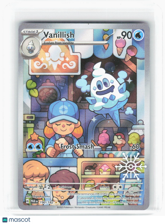 2023 Pokemon—Vanillish #190/182 Paradox Rift—Illustration Rare Foil