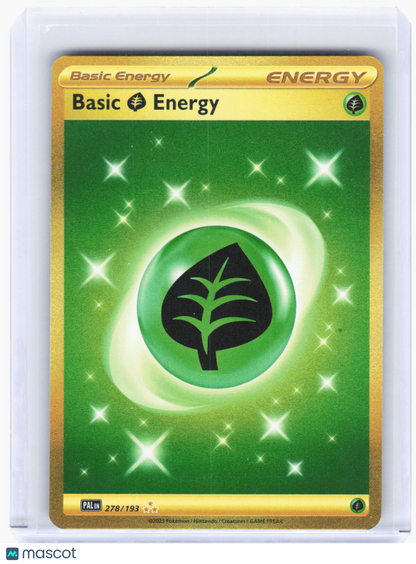 2023 Pokemon—Basic Grass Energy #278/193 Paldea Evolved—Hyper Rare Gold