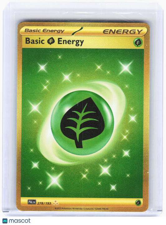 2023 Pokemon—Basic Grass Energy #278/193 Paldea Evolved—Hyper Rare Gold