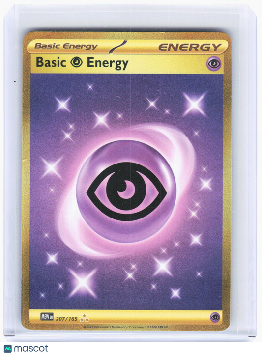 2023 Pokemon—Basic Psychic Energy #207/165 Scarlet & Violet 151—Hyper Rare Gold