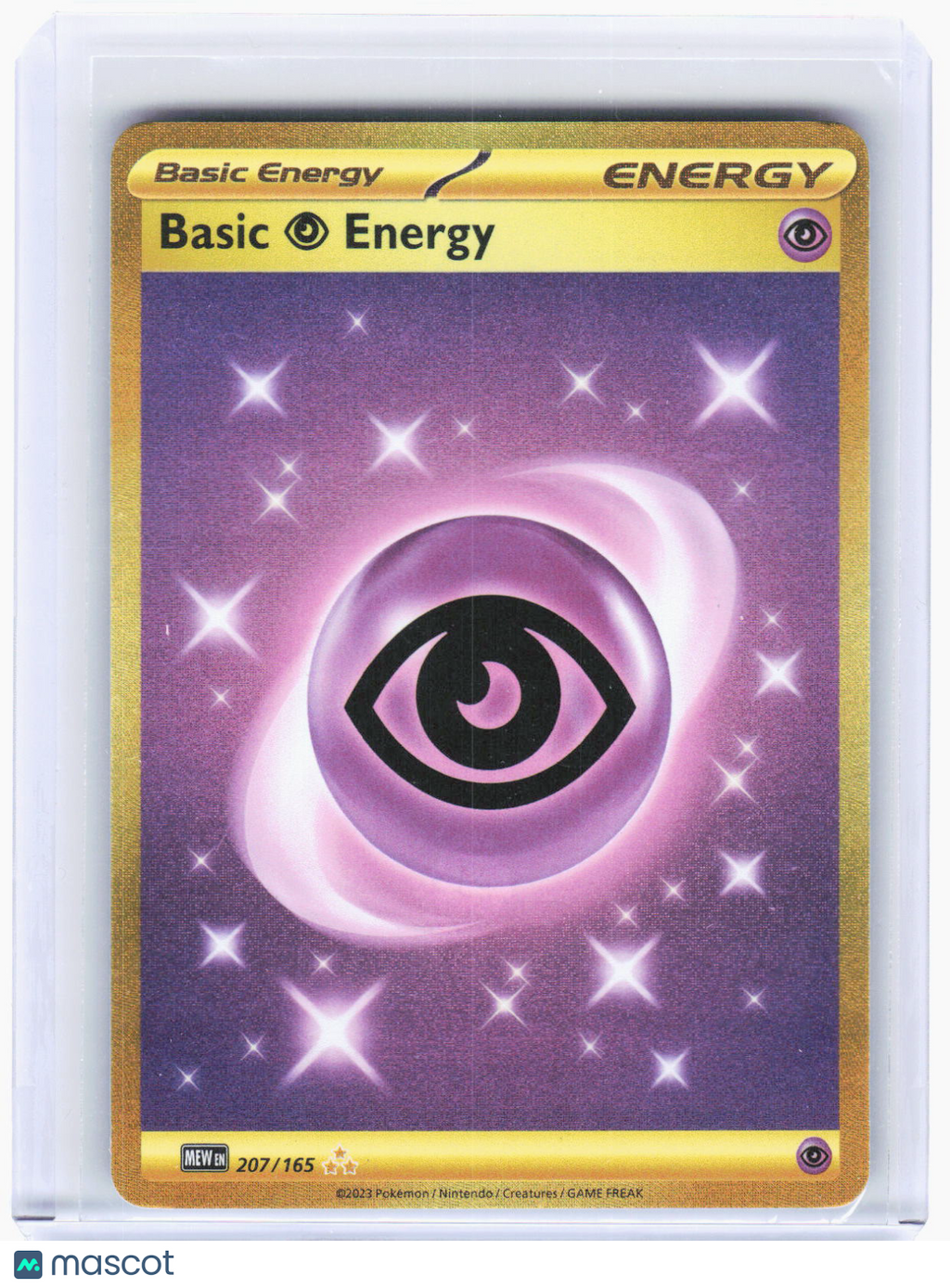 2023 Pokemon—Basic Psychic Energy #207/165 Scarlet & Violet 151—Hyper Rare Gold