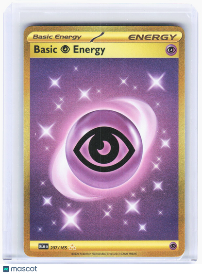 2023 Pokemon—Basic Psychic Energy #207/165 Scarlet & Violet 151—Hyper Rare Gold