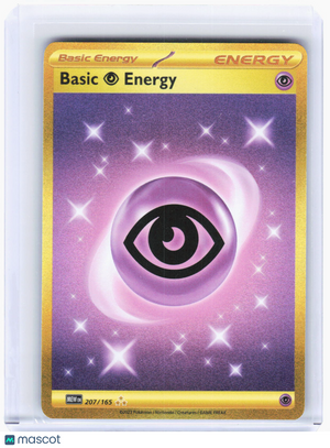 2023 Pokemon—Basic Psychic Energy #207/165 Scarlet & Violet 151—Hyper Rare Gold