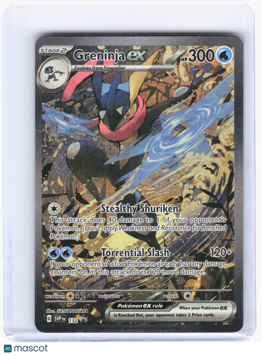 2024 Pokemon—Greninja ex #SVP EN 132 Scarlet & Violet Promo Cards—BSP Foil (LP)
