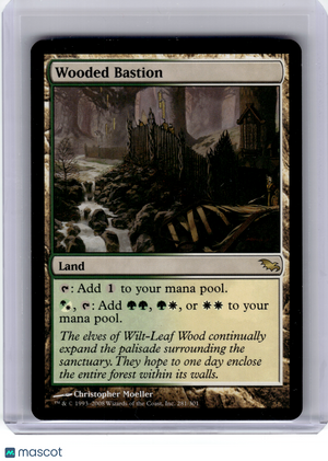 2008 Magic: The Gathering—Wooded Bastion #281 Shadowmoor—Rare [MP]