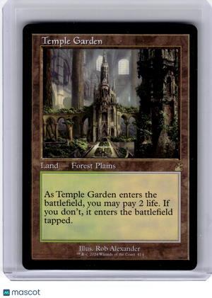 2024 Magic: TG—Temple Garden #414 Ravnica Remastered—Rare [LP] (Retro Frame)