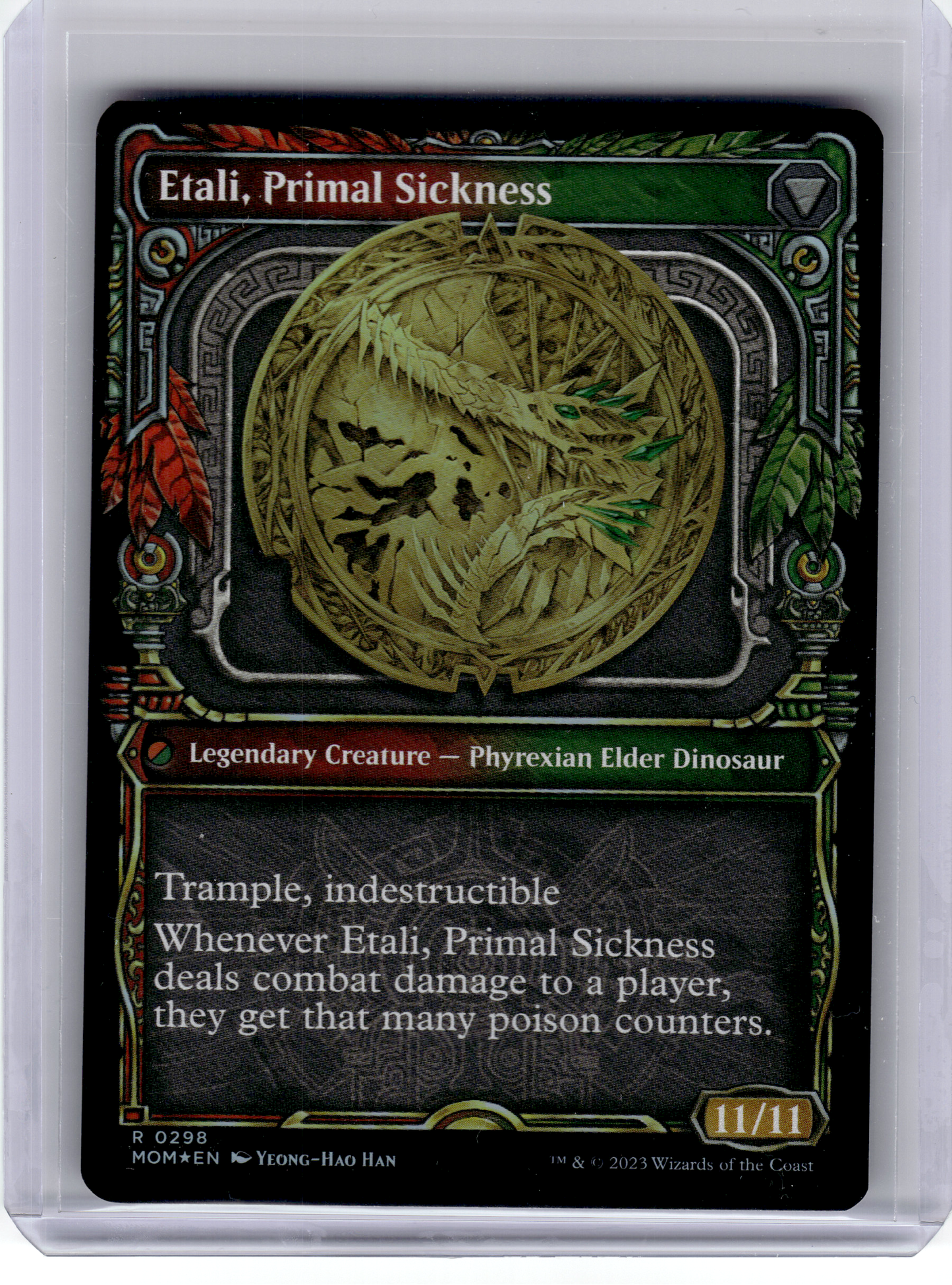 2023 MTG—Etali, Primal Conqueror #298 MOM—R Foil [LP] (Double-Sided) (Showcase)