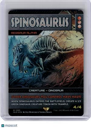 2023 Magic: TG—Regisaur Alpha Spinosaurus #1393 SLD—Rare Rainbow Foil
