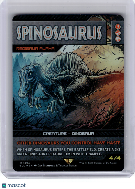2023 Magic: TG—Regisaur Alpha Spinosaurus #1393 SLD—Rare Rainbow Foil