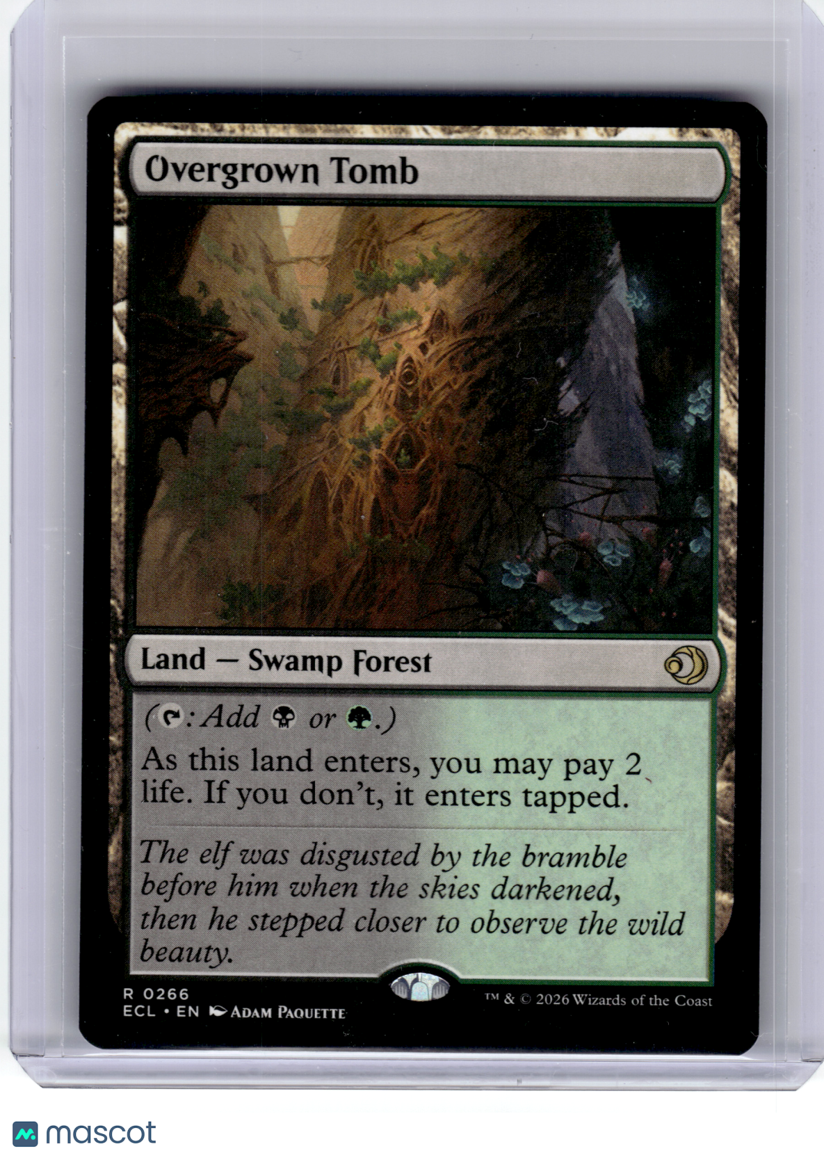 2026 Magic: The Gathering—Overgrown Tomb #266 Lorwyn Eclipsed—Rare Nonfoil