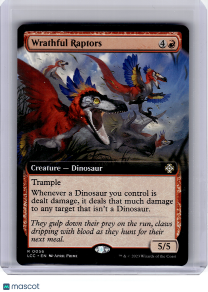 2023 Magic: TG—Wrathful Raptors #56 LCC—Rare Nonfoil (Extended Art)