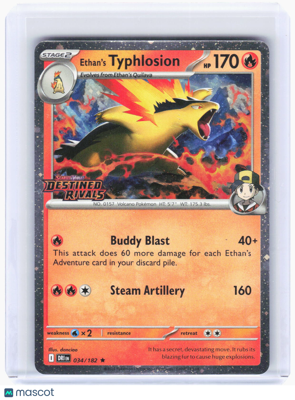 2025 Pokemon—Ethan's Typhlosion  #34/182 Misc. Cards & Products—Rare Foil