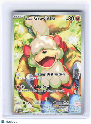 2024 Pokemon—Hisuian Growlithe #181/167 Twilight Masquerade—IR Foil
