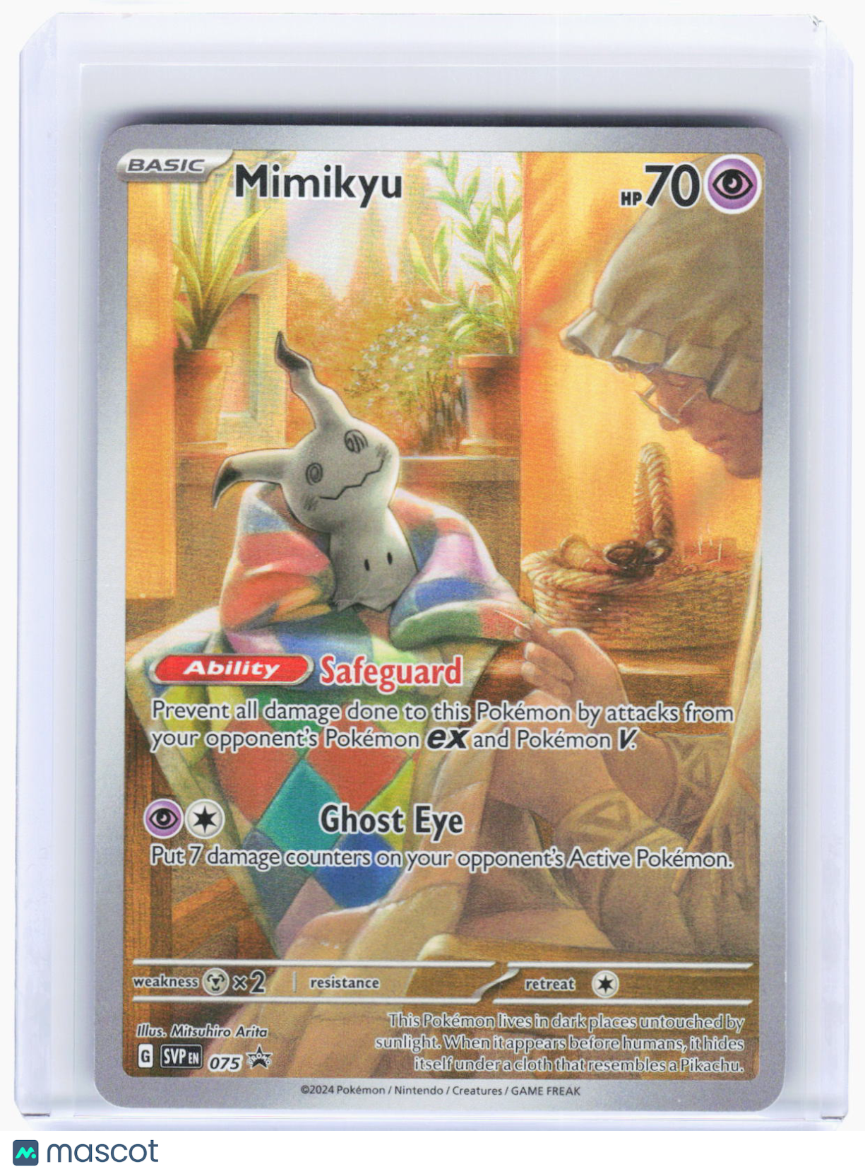 2024 Pokemon—Mimikyu #SVP EN 075 Scarlet & Violet Promo Cards—BSP Foil