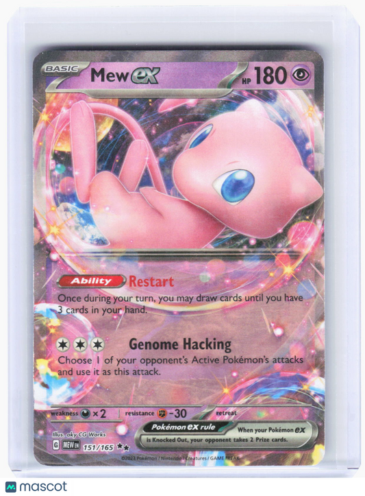 2023 Pokemon—Mew ex #151/165 Scarlet & Violet 151—Double Rare Foil