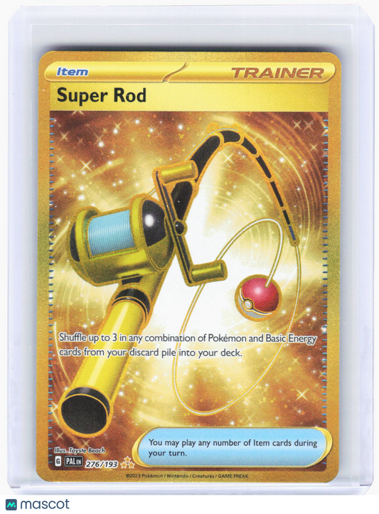 2023 Pokemon—Super Rod #276/193 Paldea Evolved—Hyper Rare Gold