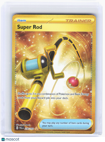 2023 Pokemon—Super Rod #276/193 Paldea Evolved—Hyper Rare Gold