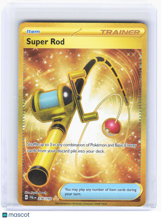 2023 Pokemon—Super Rod #276/193 Paldea Evolved—Hyper Rare Gold