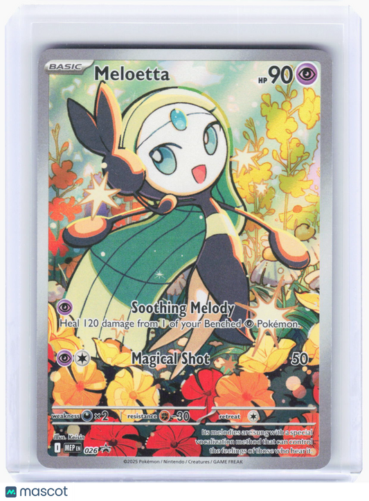 2025 Pokemon—Meloetta #SVP EN 026 Mega Evolutions Promo Cards—BSP Foil