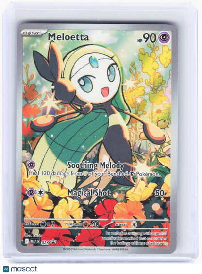 2025 Pokemon—Meloetta #026 Mega Evolutions Promo Cards—Black Star Promo Foil