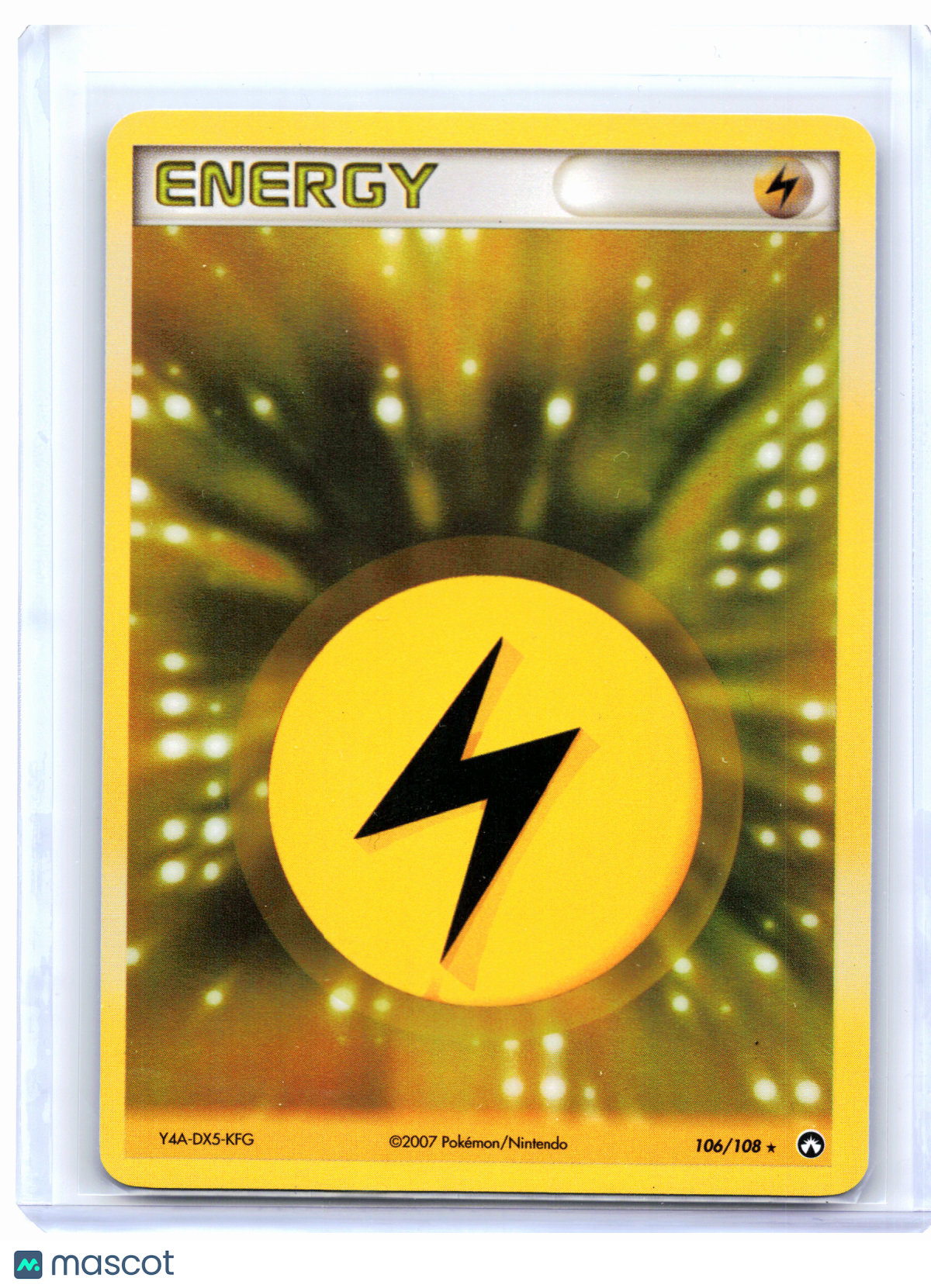 2007 Pokemon—Lightning Energy #106/108 EX Power Keepers—Rare Holo [LP]