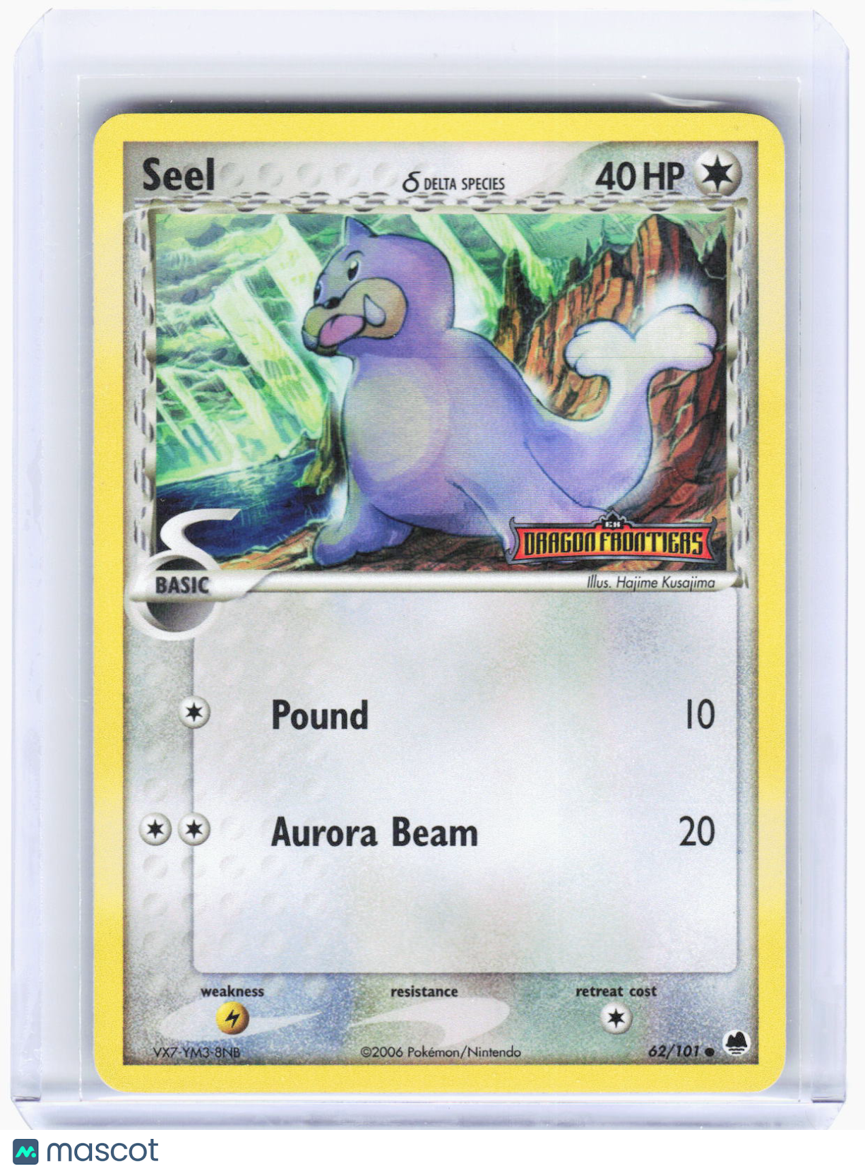 2006 Pokemon—Seel (Delta Species) #62/101 Dragon Frontiers—Common RH (LP)