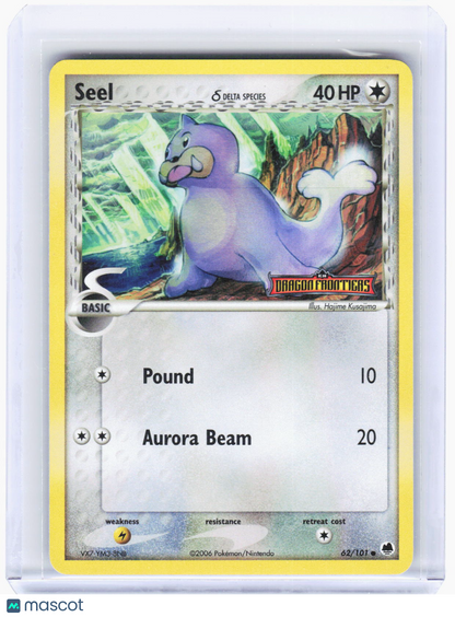 2006 Pokemon—Seel (Delta Species) #62/101 Dragon Frontiers—Common RH (LP)