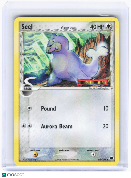 2006 Pokemon—Seel (Delta Species) #62/101 Dragon Frontiers—Common RH (LP)