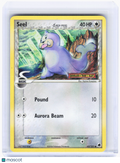 2006 Pokemon—Seel #62/101 Dragon Frontiers—Common Reverse Holo (Lightly Played)