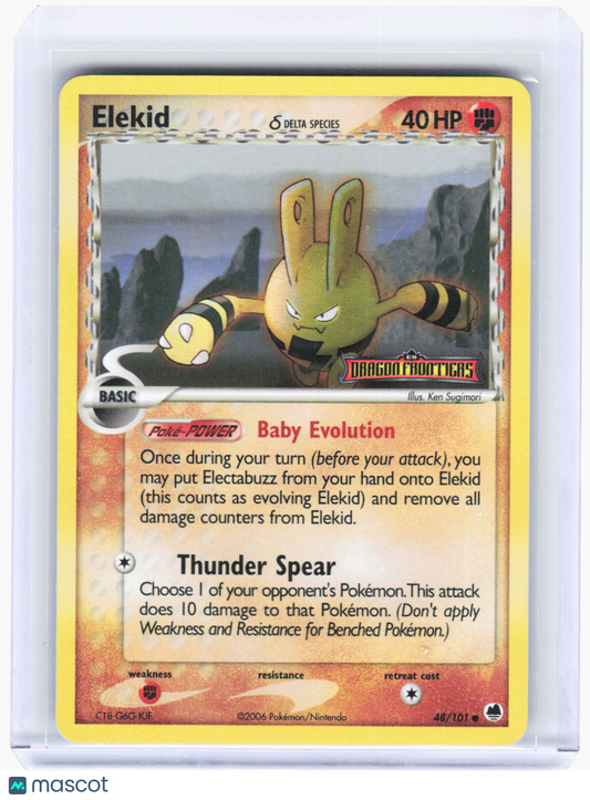 2006 Pokemon—Elekid (Delta Species) #48/101 Dragon Frontiers—Common RH (LP)