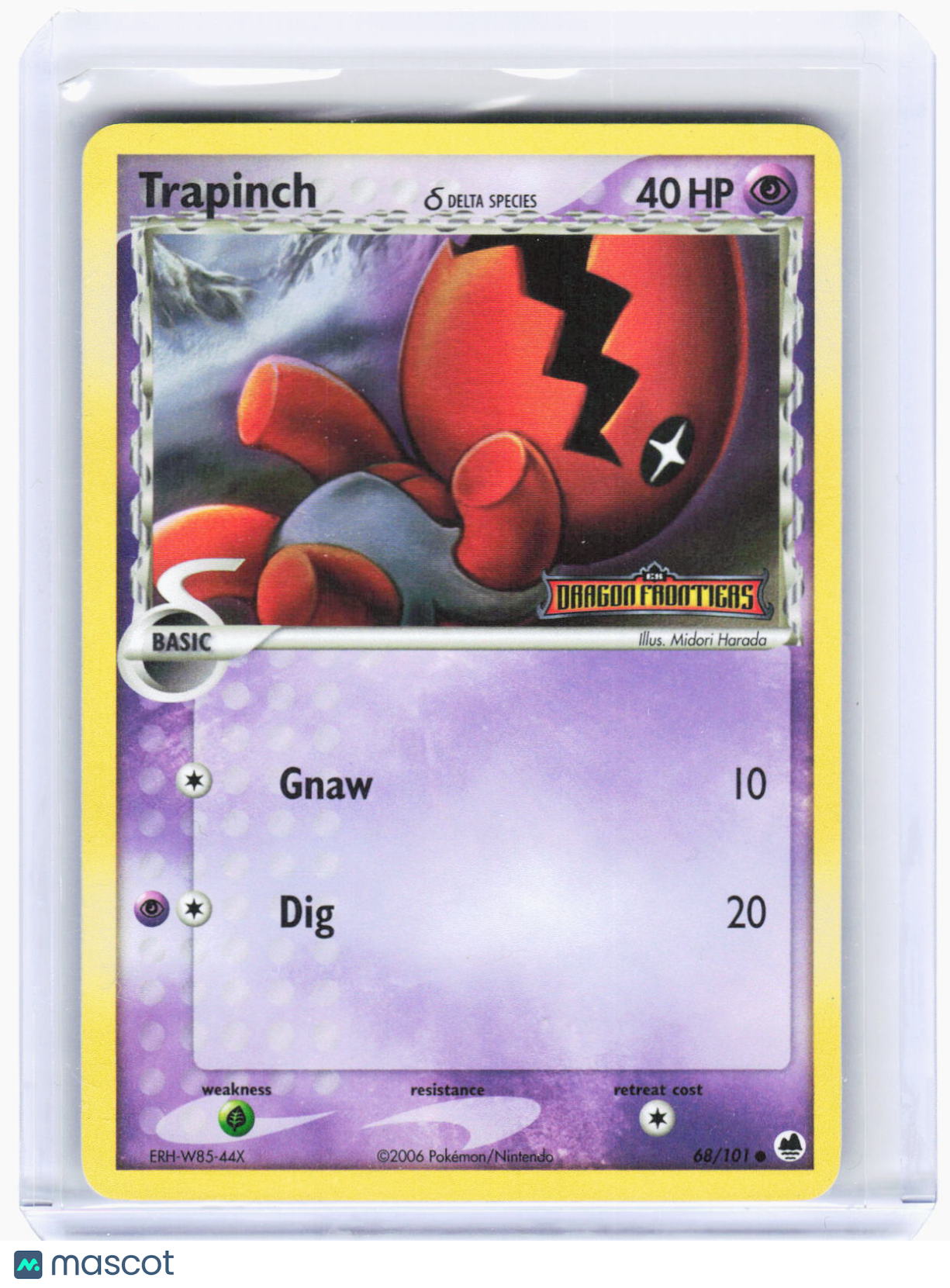 2006 Pokemon—Trapinch (Delta Species) #68/101 Dragon Frontiers—Common RH (LP)