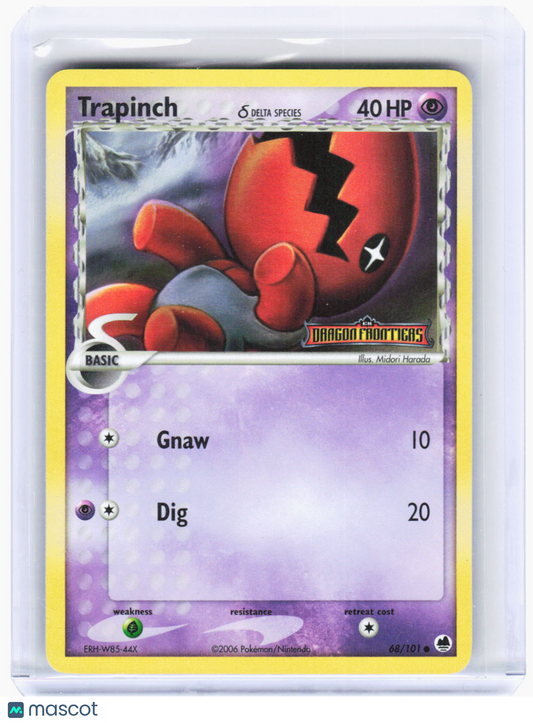 2006 Pokemon—Trapinch (Delta Species) #68/101 Dragon Frontiers—Common RH (LP)
