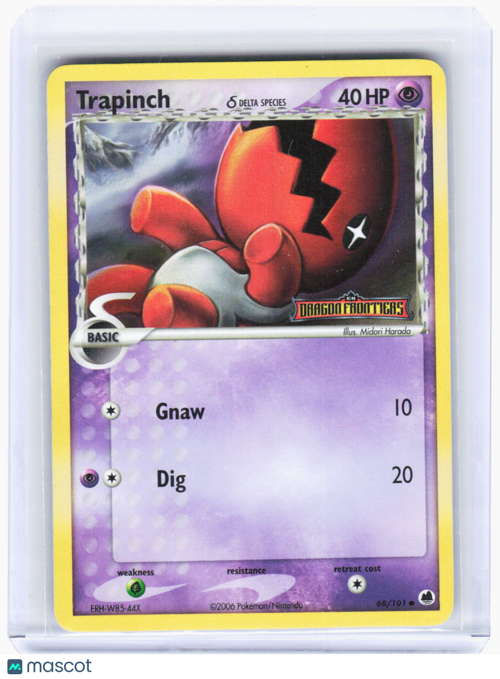 2006 Pokemon—Trapinch (Delta Species) #68/101 Dragon Frontiers—Common RH (LP)