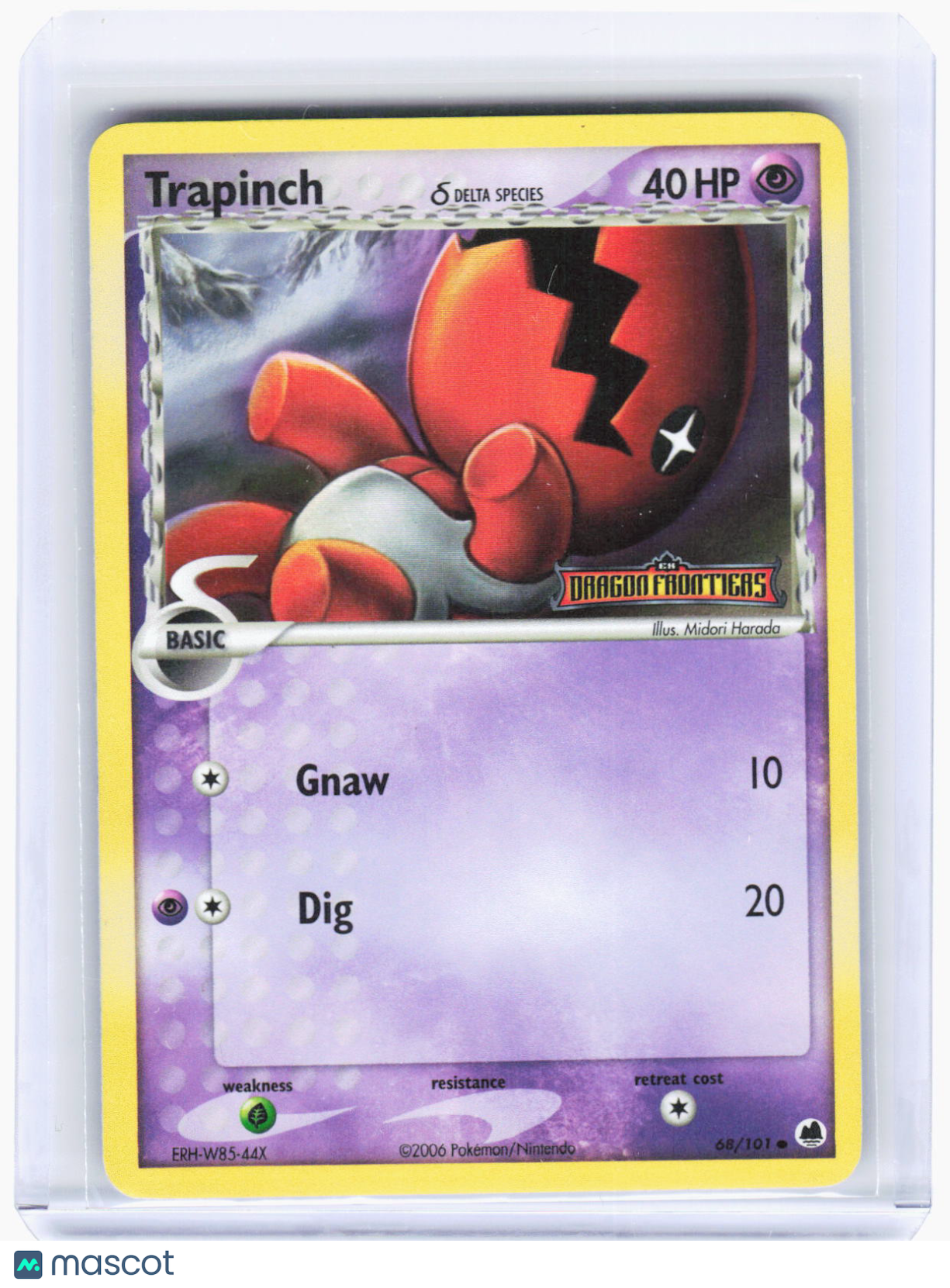 2006 Pokemon—Trapinch (Delta Species) #68/101 Dragon Frontiers—Common RH (LP)
