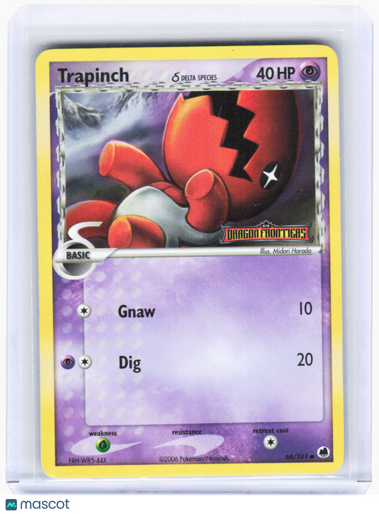 2006 Pokemon—Trapinch (Delta Species) #68/101 Dragon Frontiers—Common RH (LP)