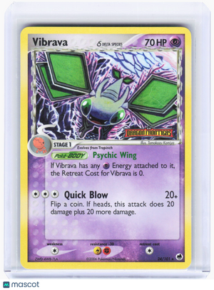 2006 Pokemon—Vibrava (Delta Species) #24/101 Dragon Frontiers—Rare RH (LP)
