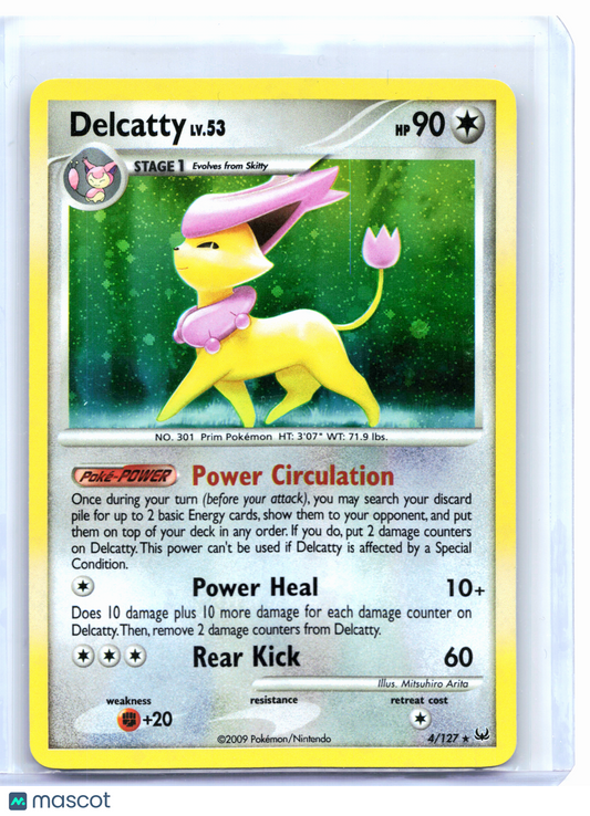 2009 Pokemon—Delcatty #4/127 Platinum—Holo Rare [Lightly Played]