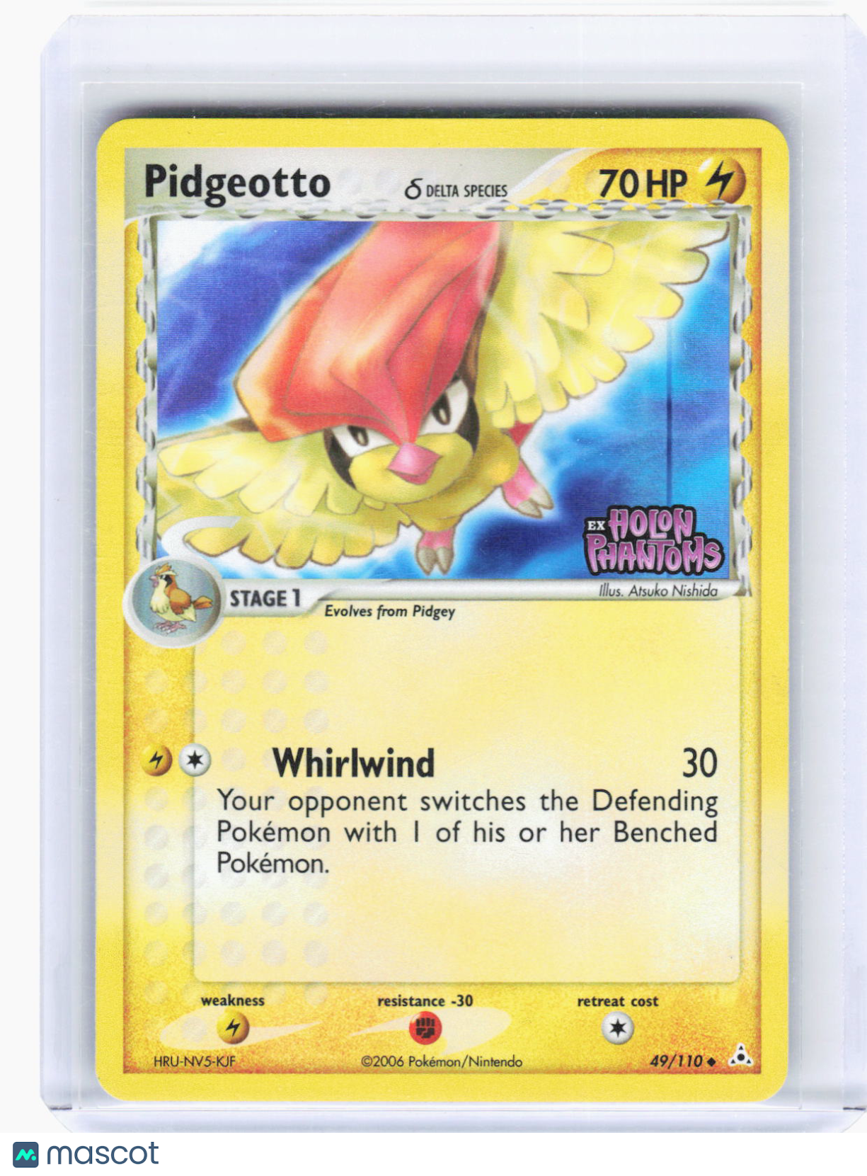 2006 Pokemon—Pidgeotto (Delta Species) #49/110 Holon Phantoms—Uncommon RH (LP)