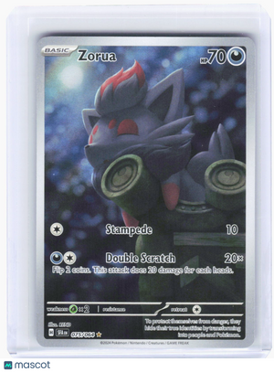 2024 Pokemon—Zorua #75/64 Shrouded Fable—Illustration Rare Foil