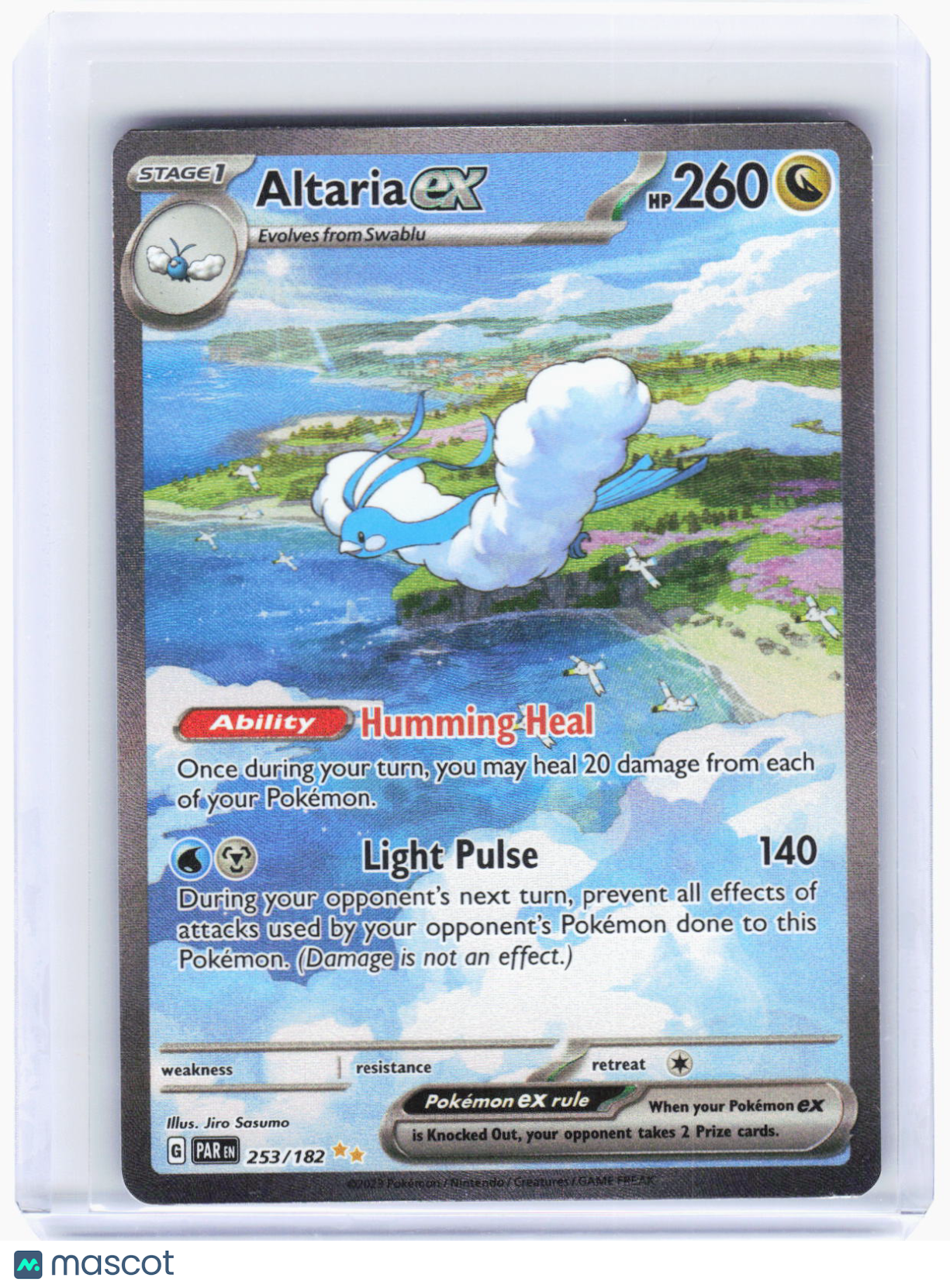 2023 Pokemon—Altaria ex #253/182 Paradox Rift—Special Illustration Rare Holo